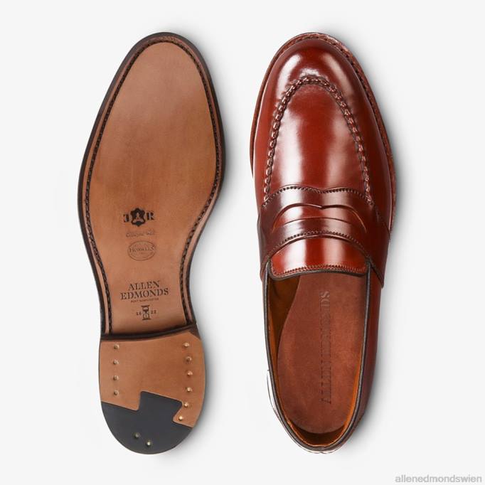 Allen Edmonds Schuhe D66B302 | Allen Edmonds Randolph Shell Cordovan Pennyloafer Chili-Cordovan Männer