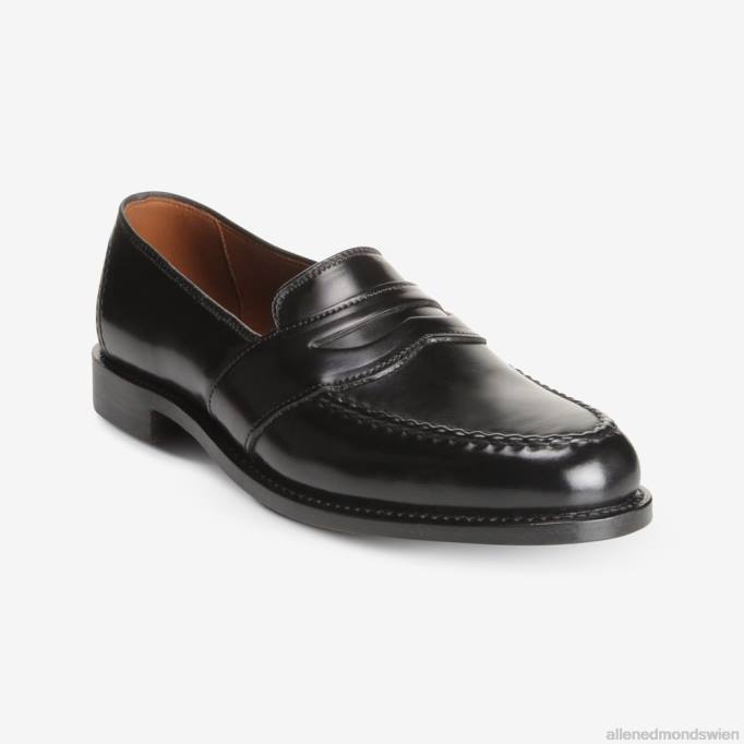 Allen Edmonds Schuhe D66B34 | Allen Edmonds Randolph Shell Cordovan Pennyloafer schwarzer Cordovan Männer
