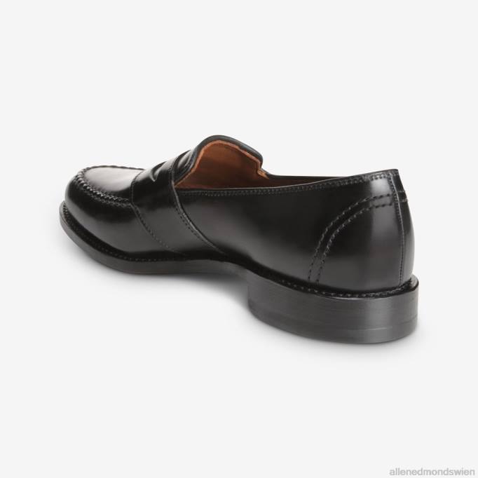 Allen Edmonds Schuhe D66B34 | Allen Edmonds Randolph Shell Cordovan Pennyloafer schwarzer Cordovan Männer