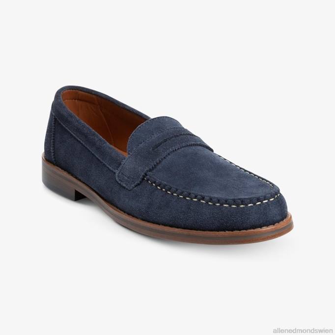 Allen Edmonds Schuhe D66B350 | Allen Edmonds Dylan Pennyloafer marineblaues Wildleder Männer