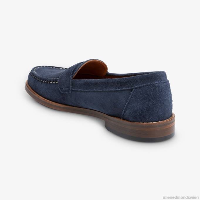 Allen Edmonds Schuhe D66B350 | Allen Edmonds Dylan Pennyloafer marineblaues Wildleder Männer