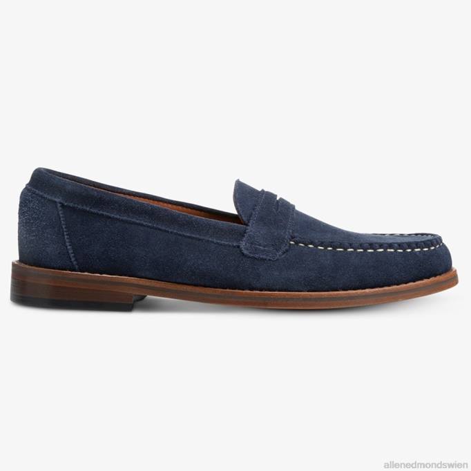 Allen Edmonds Schuhe D66B350 | Allen Edmonds Dylan Pennyloafer marineblaues Wildleder Männer