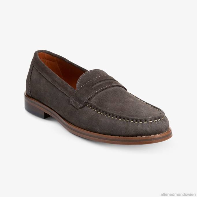 Allen Edmonds Schuhe D66B351 | Allen Edmonds Dylan Pennyloafer graues Wildleder Männer