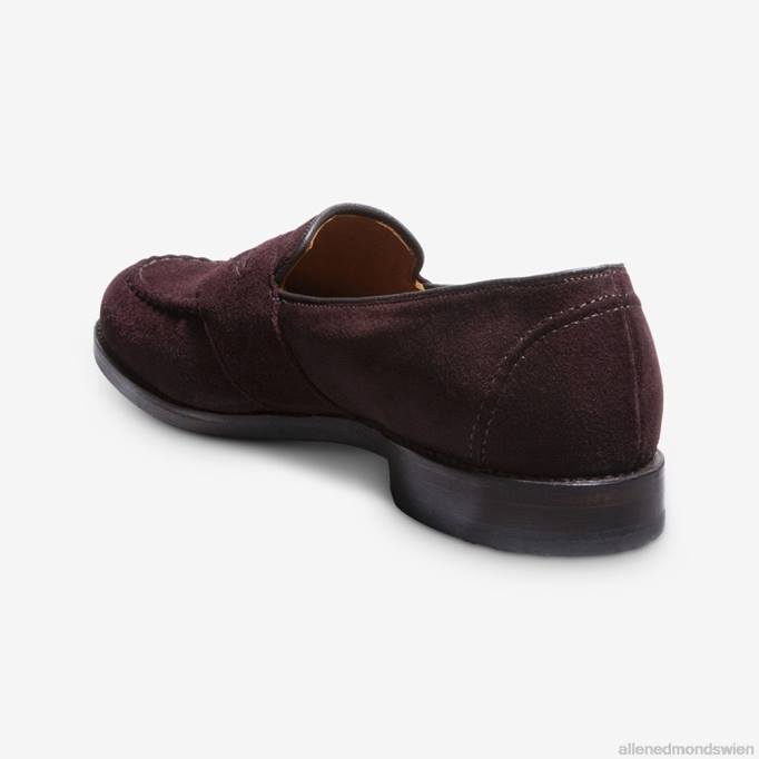 Allen Edmonds Schuhe D66B35 | Allen Edmonds Randolph Penny Loafer Burgunderrotes Wildleder Männer