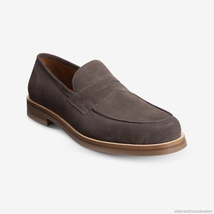 Allen Edmonds Schuhe D66B383 | Allen Edmonds Newton Pennyloafer graues Wildleder Männer