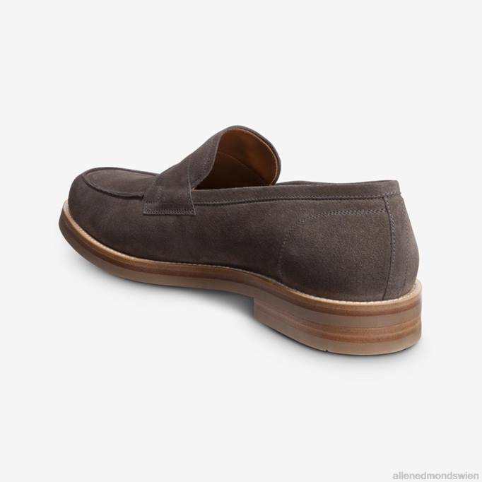 Allen Edmonds Schuhe D66B383 | Allen Edmonds Newton Pennyloafer graues Wildleder Männer