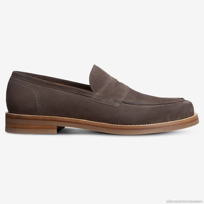 Allen Edmonds Schuhe D66B383 | Allen Edmonds Newton Pennyloafer graues Wildleder Männer
