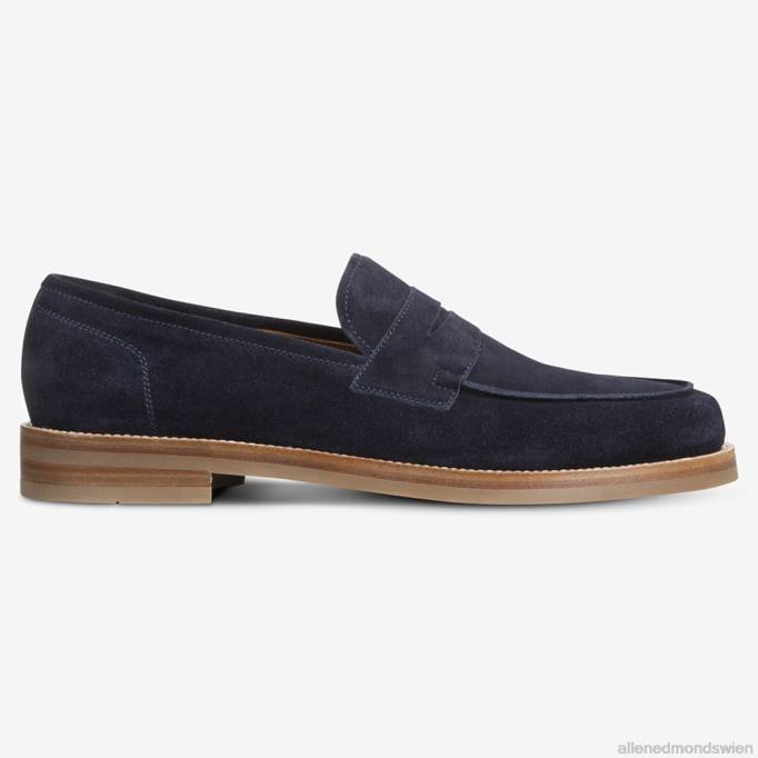 Allen Edmonds Schuhe D66B384 | Allen Edmonds Newton Pennyloafer marineblaues Wildleder Männer