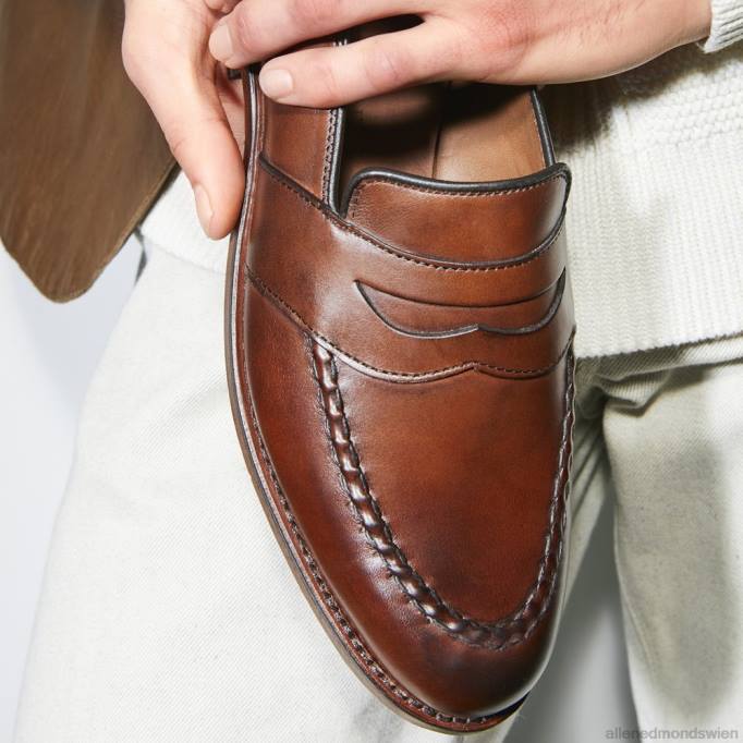 Allen Edmonds Schuhe D66B3 | Allen Edmonds Randolph Penny Loafer Kaffeebraun Männer