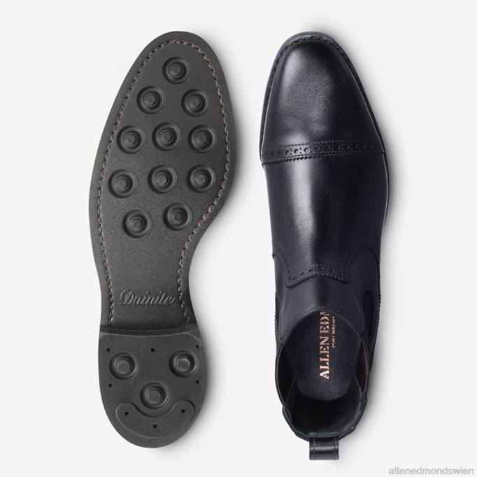 Allen Edmonds Schuhe D66B138 | Allen Edmonds Lombardischer Chelsea-Stiefel Schwarz Männer