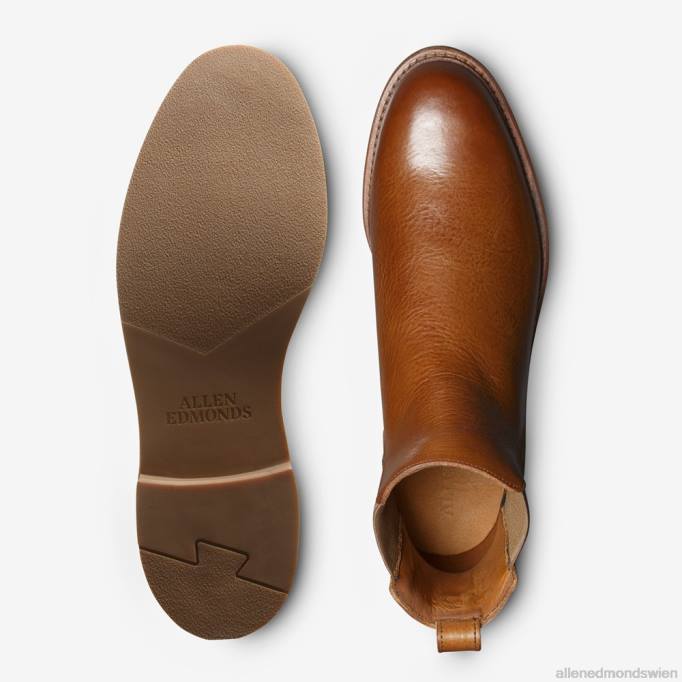 Allen Edmonds Schuhe D66B362 | Allen Edmonds Denali Chelsea-Stiefel cognacfarbenes Leder Männer