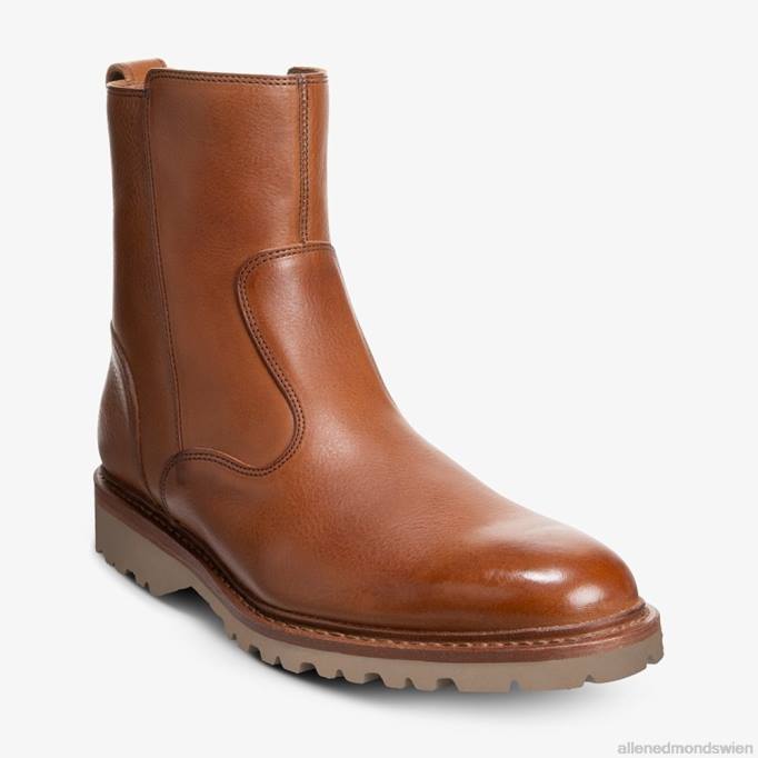 Allen Edmonds Schuhe D66B427 | Allen Edmonds Discovery Motorradstiefel Cognac Männer