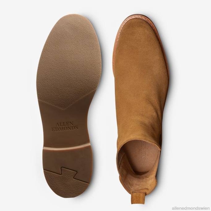 Allen Edmonds Schuhe D66B62 | Allen Edmonds Denali Chelsea-Stiefel braunes Wildleder Männer