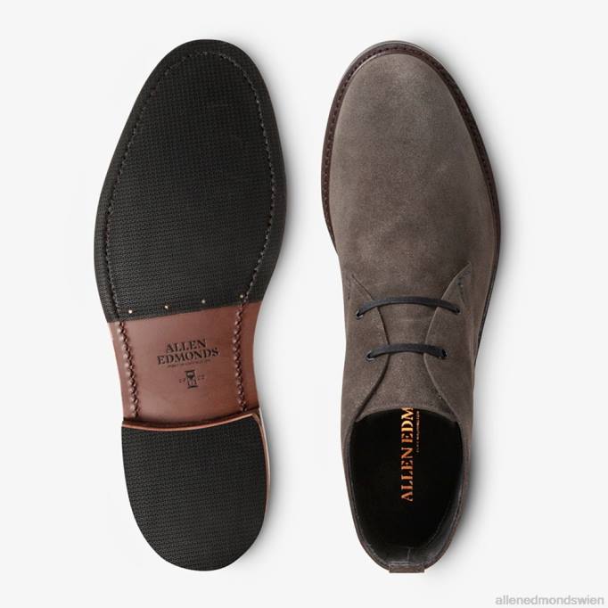 Allen Edmonds Schuhe D66B492 | Allen Edmonds Cyrus Chukka-Stiefel graues Wildleder Männer