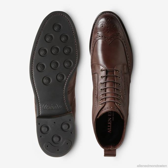Allen Edmonds Schuhe D66B134 | Allen Edmonds Wetterfester Dalton-Anzugstiefel mit Dainite-Gummisohle braun Männer