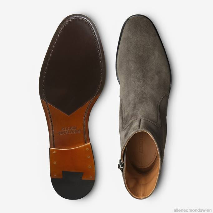 Allen Edmonds Schuhe D66B491 | Allen Edmonds Siena-Reißverschlussstiefel graues Wildleder Männer