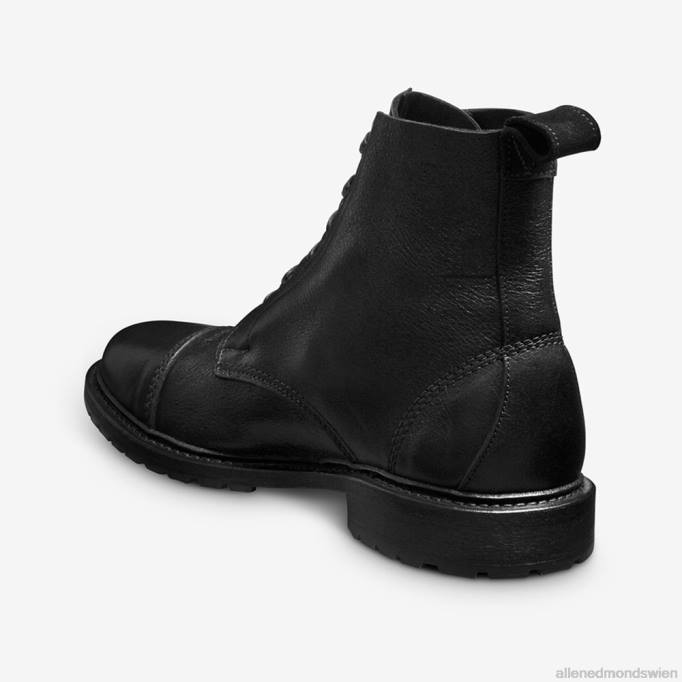 Allen Edmonds Schuhe D66B145 | Allen Edmonds Normandie-Captoe-Stiefel Schwarz Männer