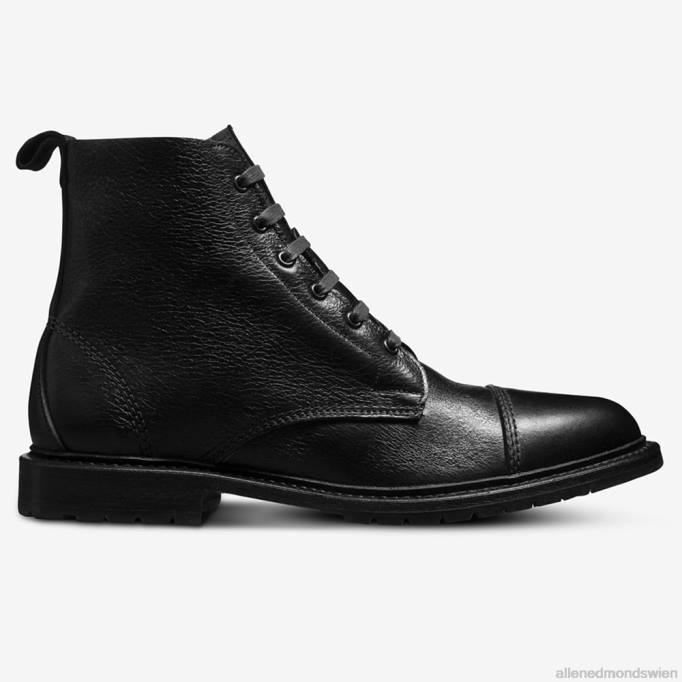 Allen Edmonds Schuhe D66B145 | Allen Edmonds Normandie-Captoe-Stiefel Schwarz Männer