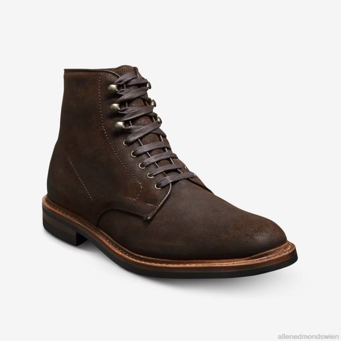 Allen Edmonds Schuhe D66B280 | Allen Edmonds Higgins Mill wetterfester Stiefel braunes gewachstes Wildleder Männer