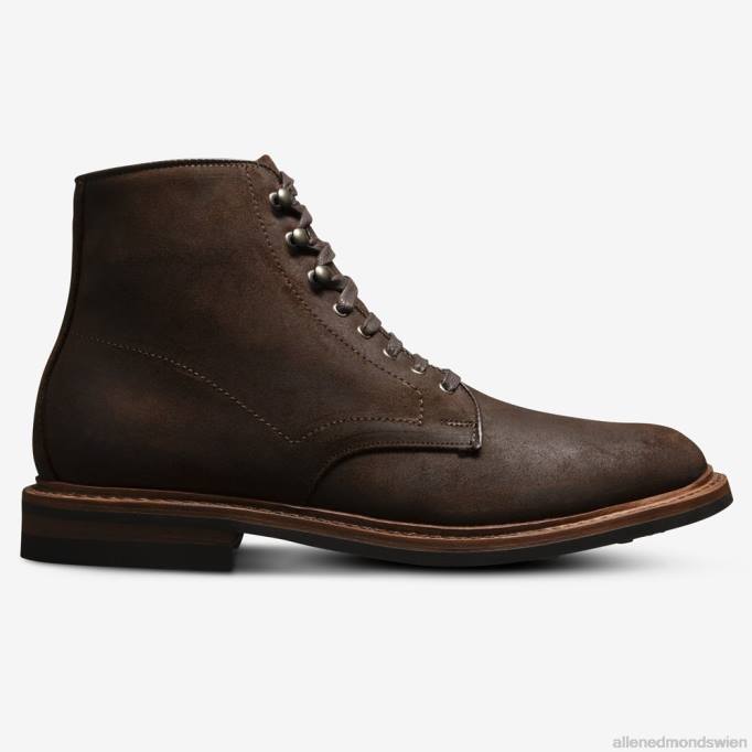 Allen Edmonds Schuhe D66B280 | Allen Edmonds Higgins Mill wetterfester Stiefel braunes gewachstes Wildleder Männer