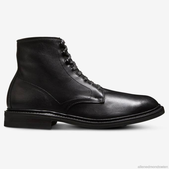 Allen Edmonds Schuhe D66B281 | Allen Edmonds Higgins Mill wetterfester Stiefel schwarzes deutsches Leder Männer