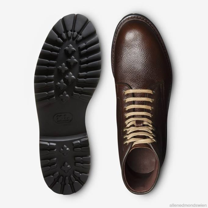 Allen Edmonds Schuhe D66B89 | Allen Edmonds Higgins Mill Fußball-Grain-Stiefel braun Männer