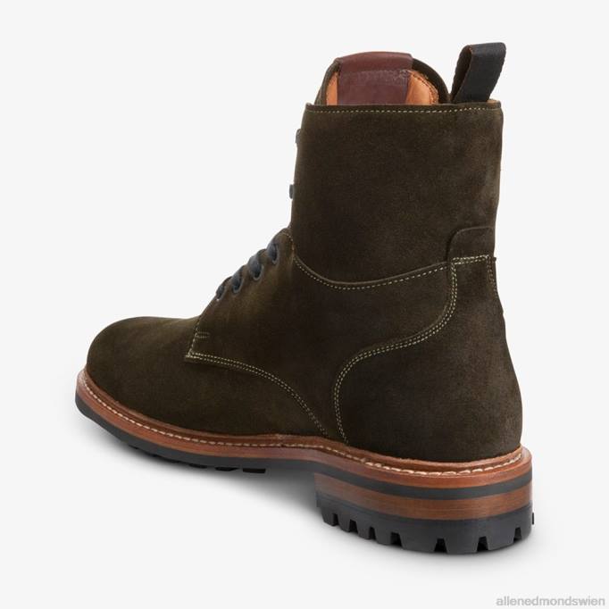 Allen Edmonds Schuhe D66B102 | Allen Edmonds Wetterfester Chapman-Kampfstiefel aus Wildleder Grün Männer