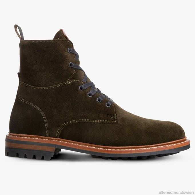 Allen Edmonds Schuhe D66B102 | Allen Edmonds Wetterfester Chapman-Kampfstiefel aus Wildleder Grün Männer