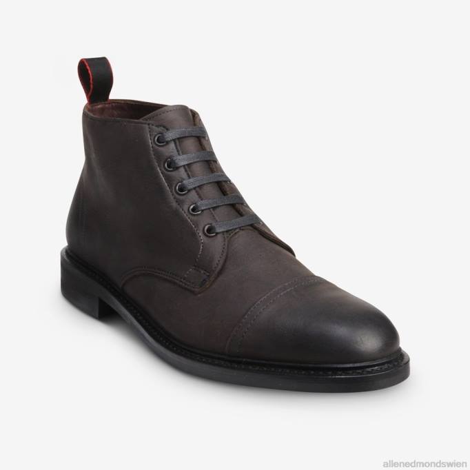 Allen Edmonds Schuhe D66B115 | Allen Edmonds Patton-Captoe-Stiefel mit Dainite-Gummisohle grau Männer