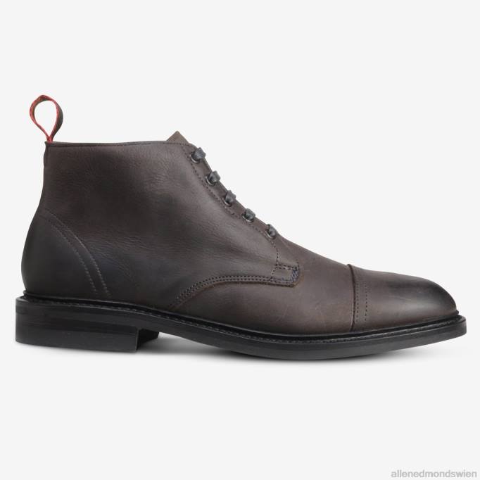 Allen Edmonds Schuhe D66B115 | Allen Edmonds Patton-Captoe-Stiefel mit Dainite-Gummisohle grau Männer