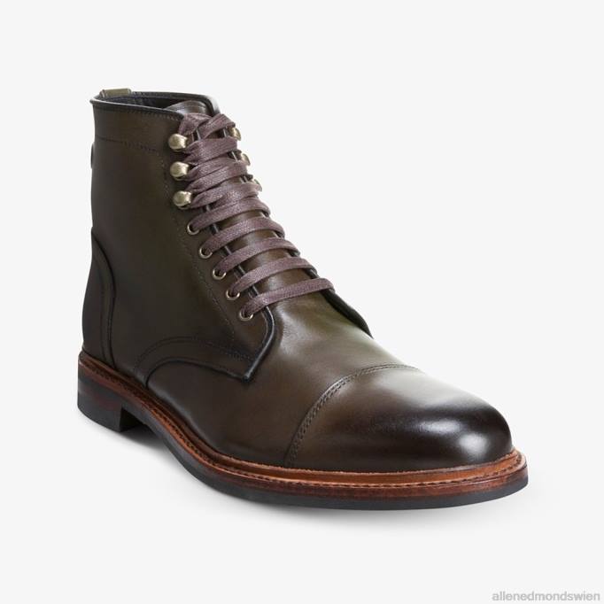 Allen Edmonds Schuhe D66B133 | Allen Edmonds Landon-Captoe-Stiefel Olive Männer