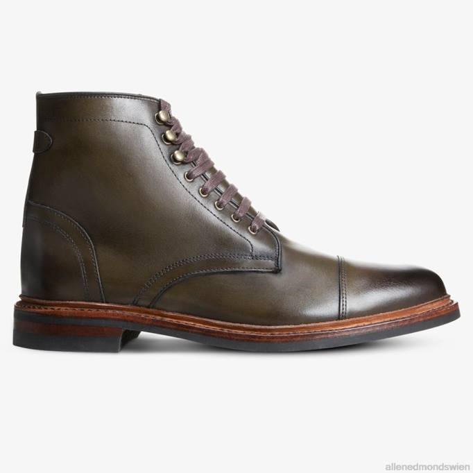 Allen Edmonds Schuhe D66B133 | Allen Edmonds Landon-Captoe-Stiefel Olive Männer