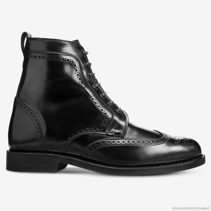 Allen Edmonds Schuhe D66B141 | Allen Edmonds Dalton-Shell-Cordovan-Kleiderstiefel schwarzer Cordovan Männer