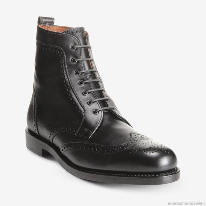 Allen Edmonds Schuhe D66B142 | Allen Edmonds Dalton Wingtip-Stiefel Schwarz Männer
