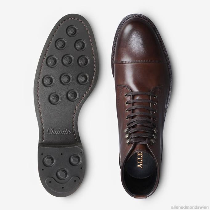 Allen Edmonds Schuhe D66B143 | Allen Edmonds Landon-Captoe-Stiefel Mahagonibraun Männer