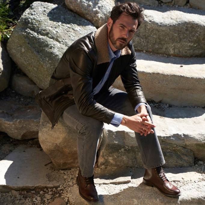 Allen Edmonds Schuhe D66B143 | Allen Edmonds Landon-Captoe-Stiefel Mahagonibraun Männer