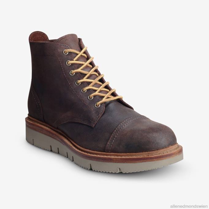 Allen Edmonds Schuhe D66B148 | Allen Edmonds Wetterfester Park City-Schnürstiefel schnupftabakbraunes Wildleder Männer