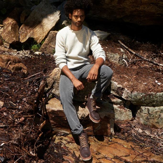 Allen Edmonds Schuhe D66B148 | Allen Edmonds Wetterfester Park City-Schnürstiefel schnupftabakbraunes Wildleder Männer