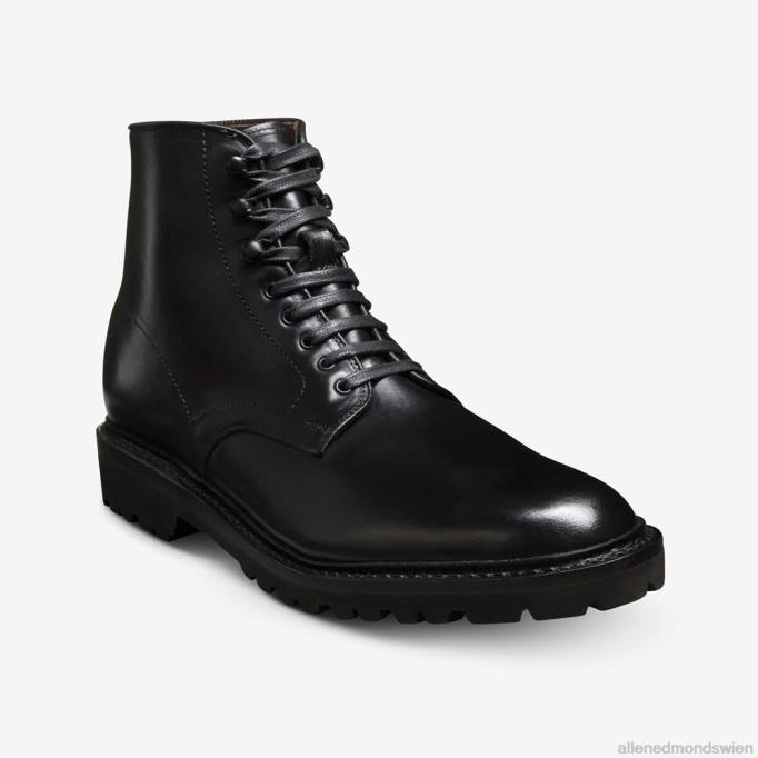 Allen Edmonds Schuhe D66B19 | Allen Edmonds Higgins Mill wetterfester Stiefel mit Stollensohle Schwarz Männer
