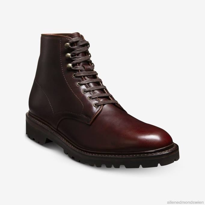 Allen Edmonds Schuhe D66B261 | Allen Edmonds Higgins Mill wetterfester Stiefel mit Stollensohle Burgund Männer