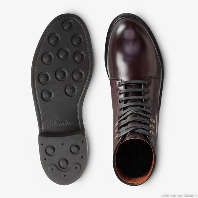 Allen Edmonds Schuhe D66B291 | Allen Edmonds Higgins-Mill-Stiefel mit Shell-Cordovan-Leder Burgunder Cordovan Männer