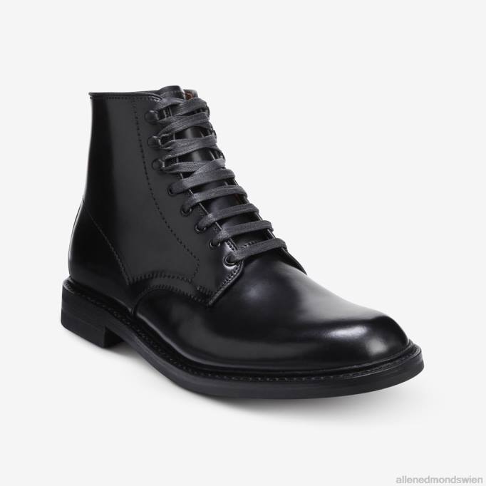 Allen Edmonds Schuhe D66B292 | Allen Edmonds Higgins-Mill-Stiefel mit Shell-Cordovan-Leder schwarzer Cordovan Männer