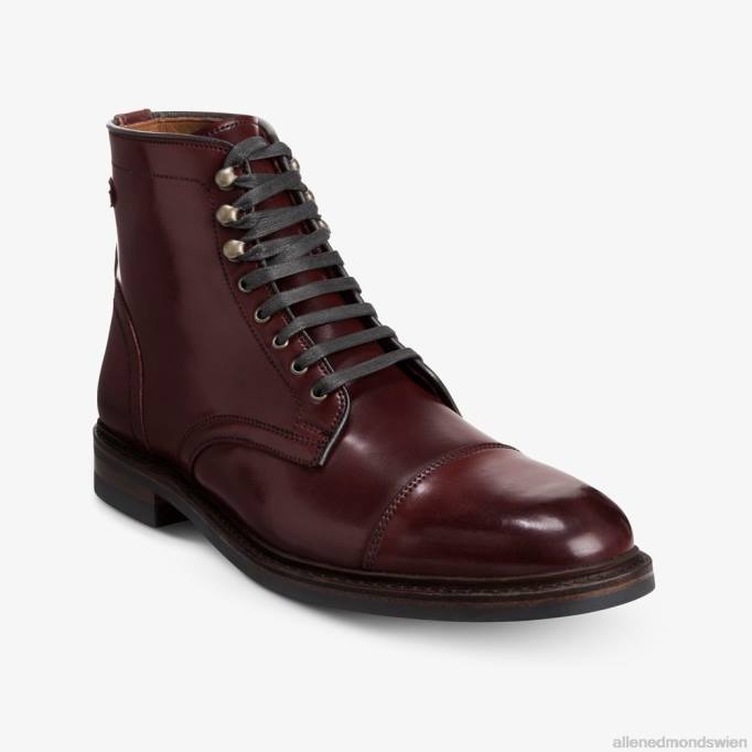 Allen Edmonds Schuhe D66B337 | Allen Edmonds Landon Shell Cordovan Captoe-Stiefel Burgunder Cordovan Männer