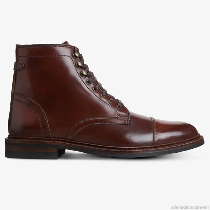 Allen Edmonds Schuhe D66B338 | Allen Edmonds Landon Shell Cordovan Captoe-Stiefel Chili-Cordovan Männer