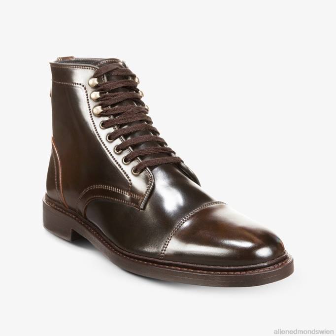 Allen Edmonds Schuhe D66B339 | Allen Edmonds Landon Shell Cordovan Captoe-Stiefel braun Männer