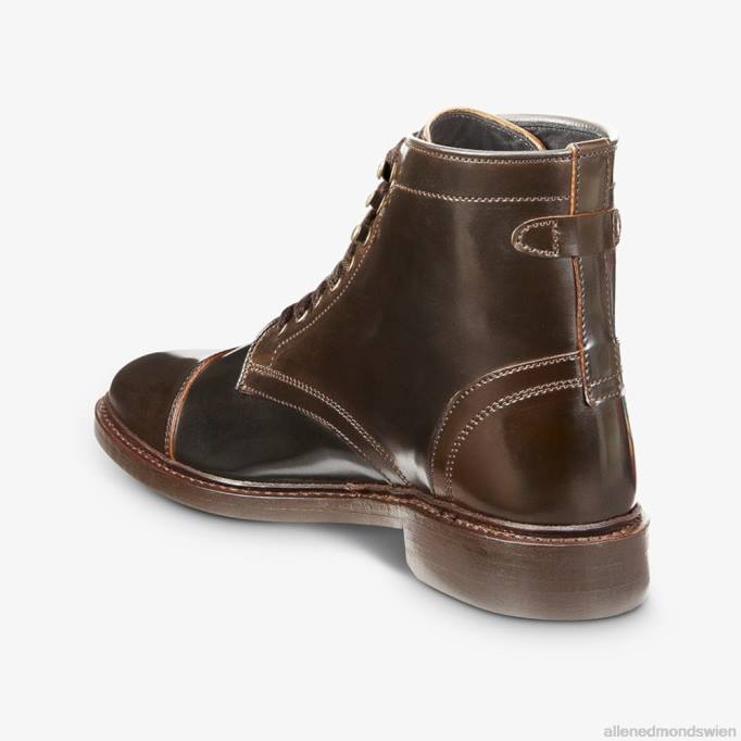 Allen Edmonds Schuhe D66B339 | Allen Edmonds Landon Shell Cordovan Captoe-Stiefel braun Männer