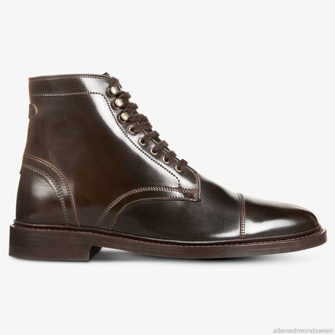 Allen Edmonds Schuhe D66B339 | Allen Edmonds Landon Shell Cordovan Captoe-Stiefel braun Männer
