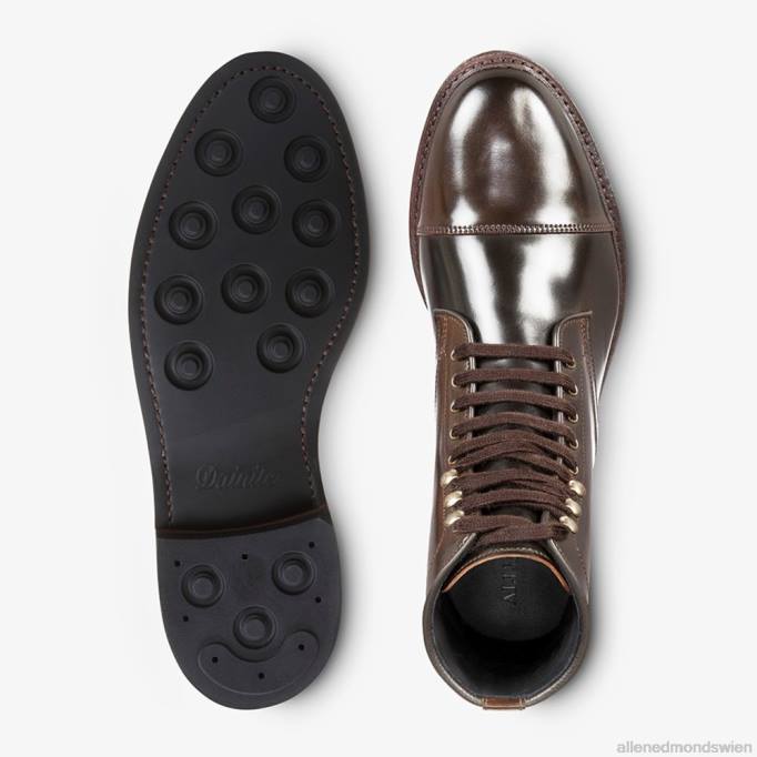 Allen Edmonds Schuhe D66B339 | Allen Edmonds Landon Shell Cordovan Captoe-Stiefel braun Männer