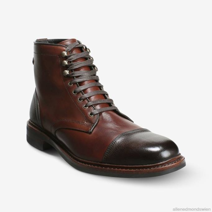 Allen Edmonds Schuhe D66B364 | Allen Edmonds Landon-Captoe-Stiefel chili/braun Männer