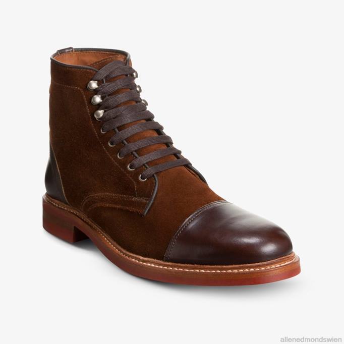 Allen Edmonds Schuhe D66B365 | Allen Edmonds Landon-Captoe-Stiefel schnupftabakbraunes Wildleder Männer
